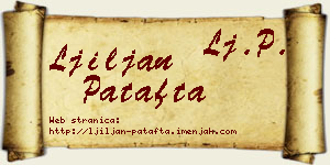 Ljiljan Patafta vizit kartica